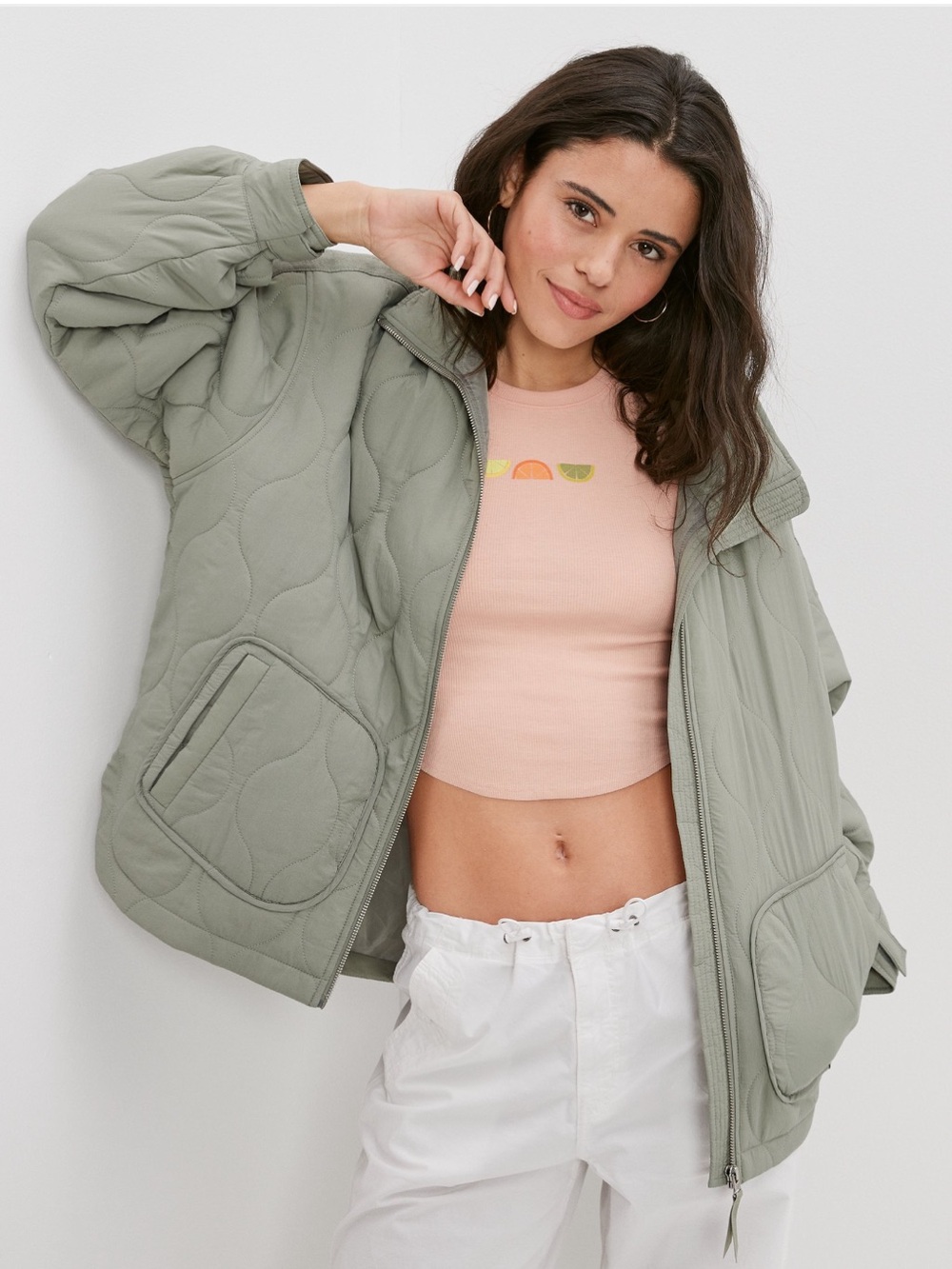 American Eagle Outfitters Quilted Jacket - Size S